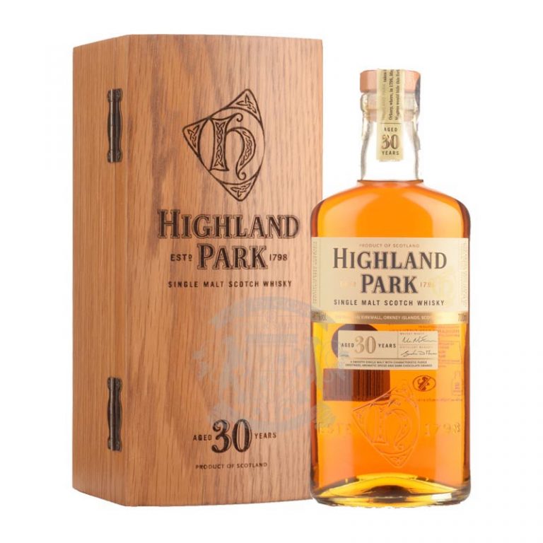 Highland Park 40 Year Single Malt Scotch Whisky Aged Cork Wine And